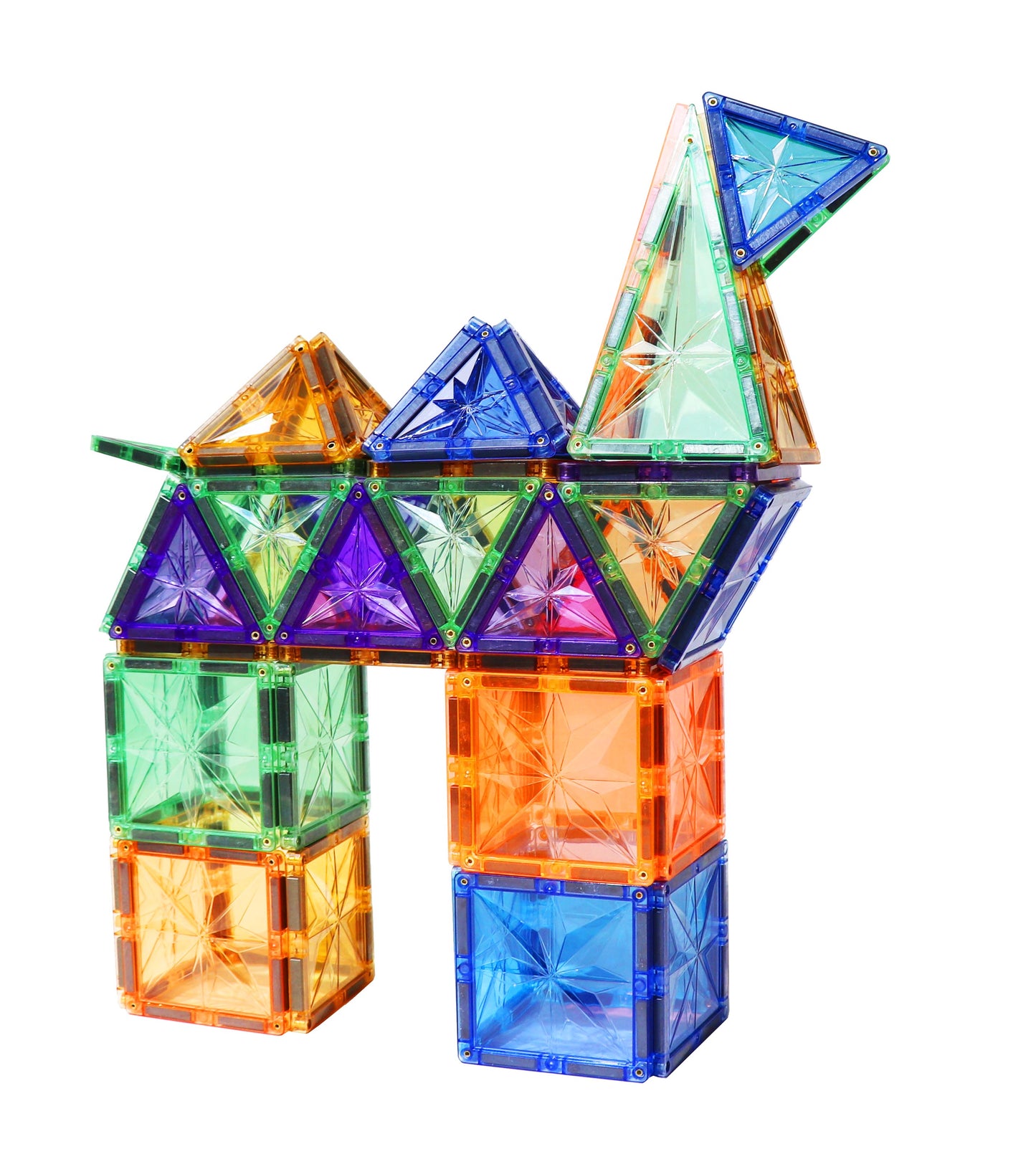 3D Magnetinis Konstruktorius Šviečiančio Dizaino 66 Dalių + Dovana