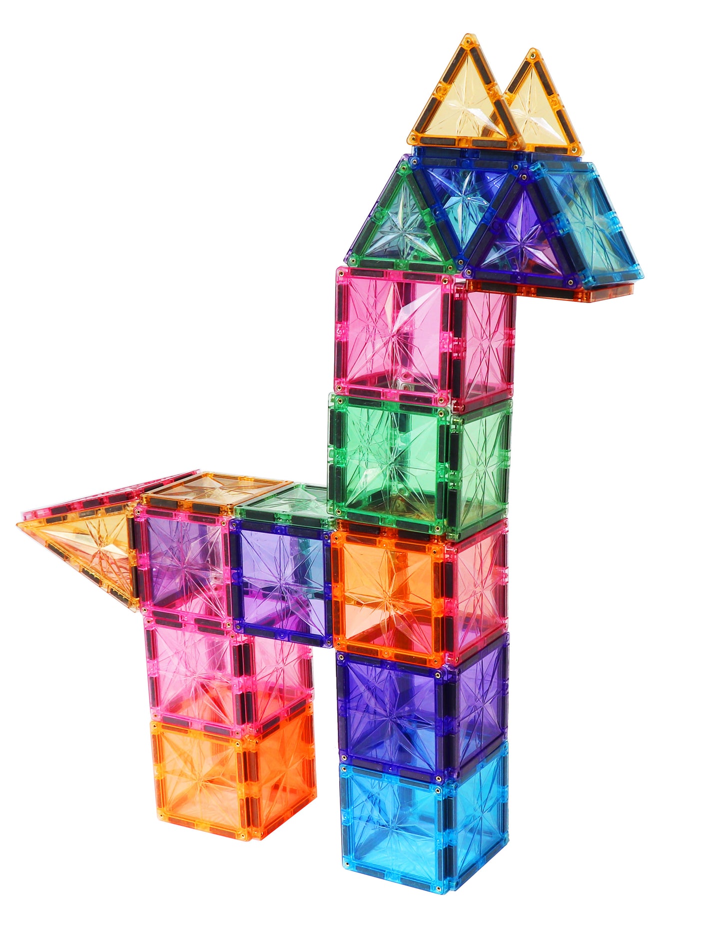 3D Magnetinis Konstruktorius Šviečiančio Dizaino 66 Dalių + Dovana