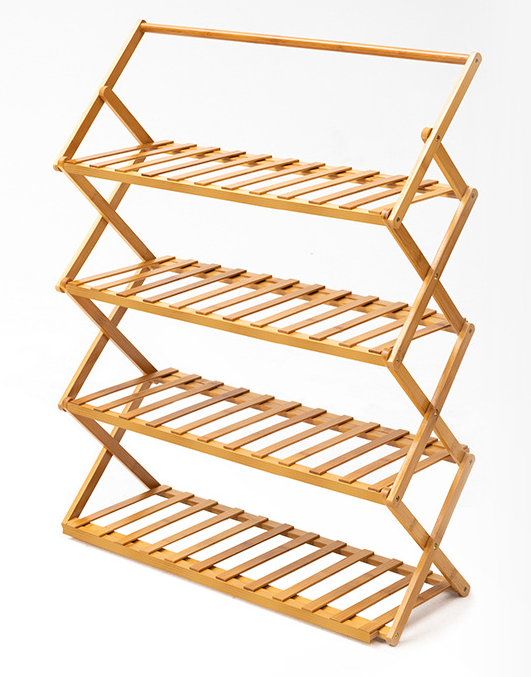 Multifunkcinė batų lentyna Kotilux, 4 pakopų, 50cm x 22cm, ruda