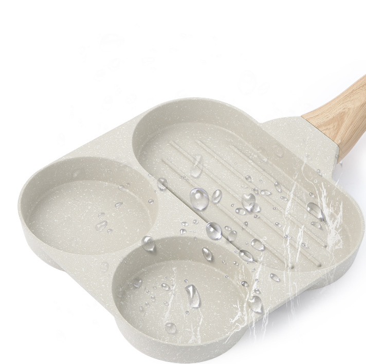 Kotilux 3 cup Non-Stick Frying Breakfast Pan, 17cm x 18cm x 2.5cm
