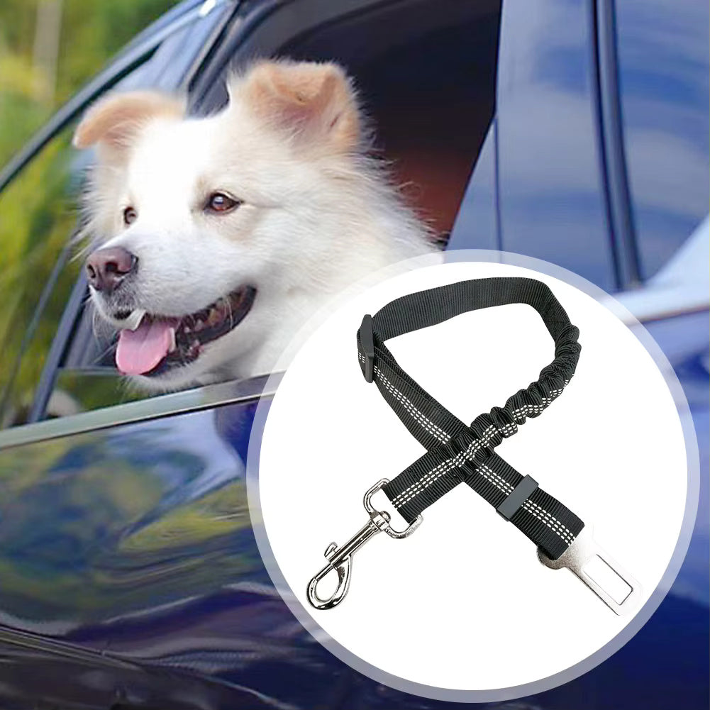 Shock absorbent Retractable Elastic Car Safety Belt For Dogs, 2 Piece Set