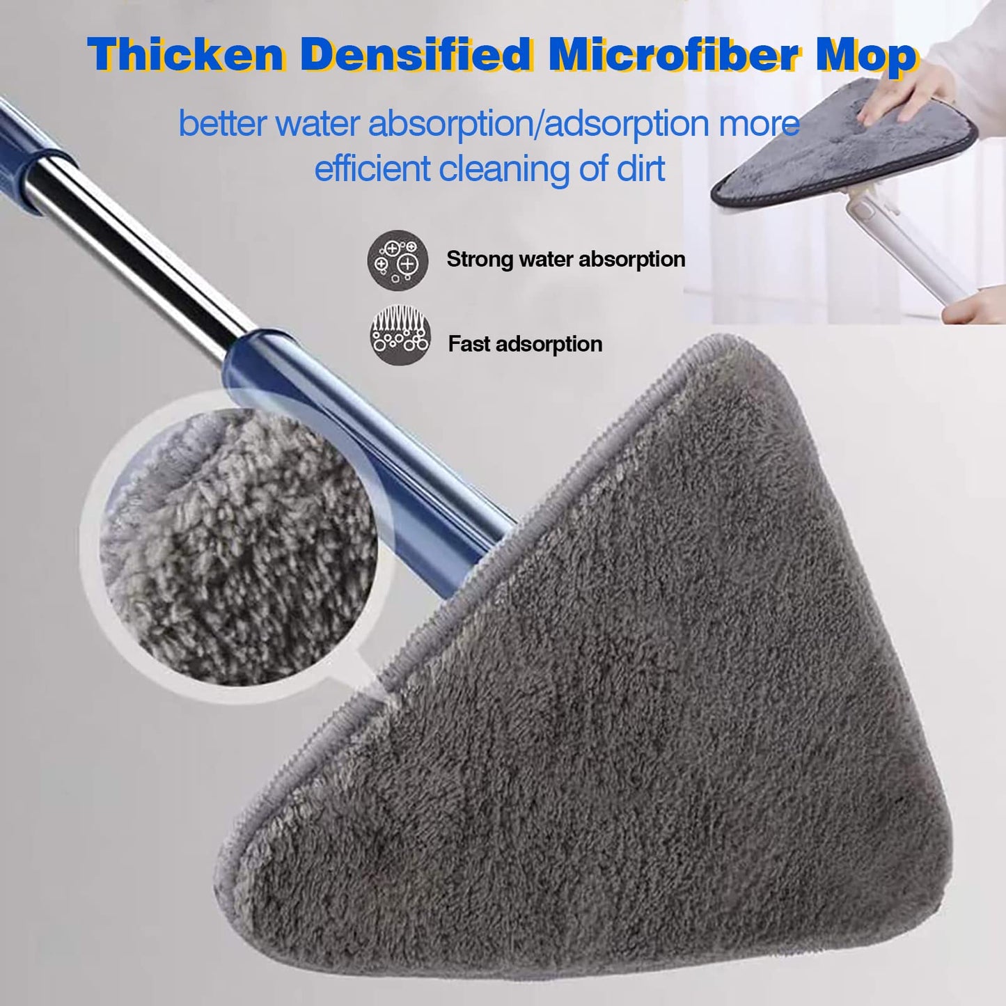 Microfiber cleaning mop cloth pads 2pcs