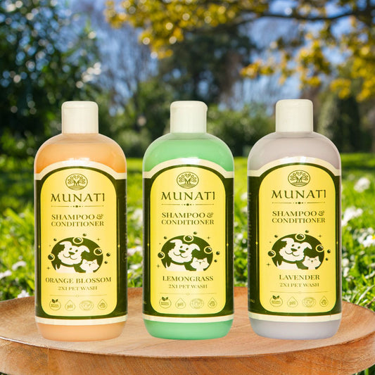 Šampūnas ir Kondicionierius 2-in-1 Naminiams Gyvūnams Natūralaus Kvapo, Munati 500 ml
