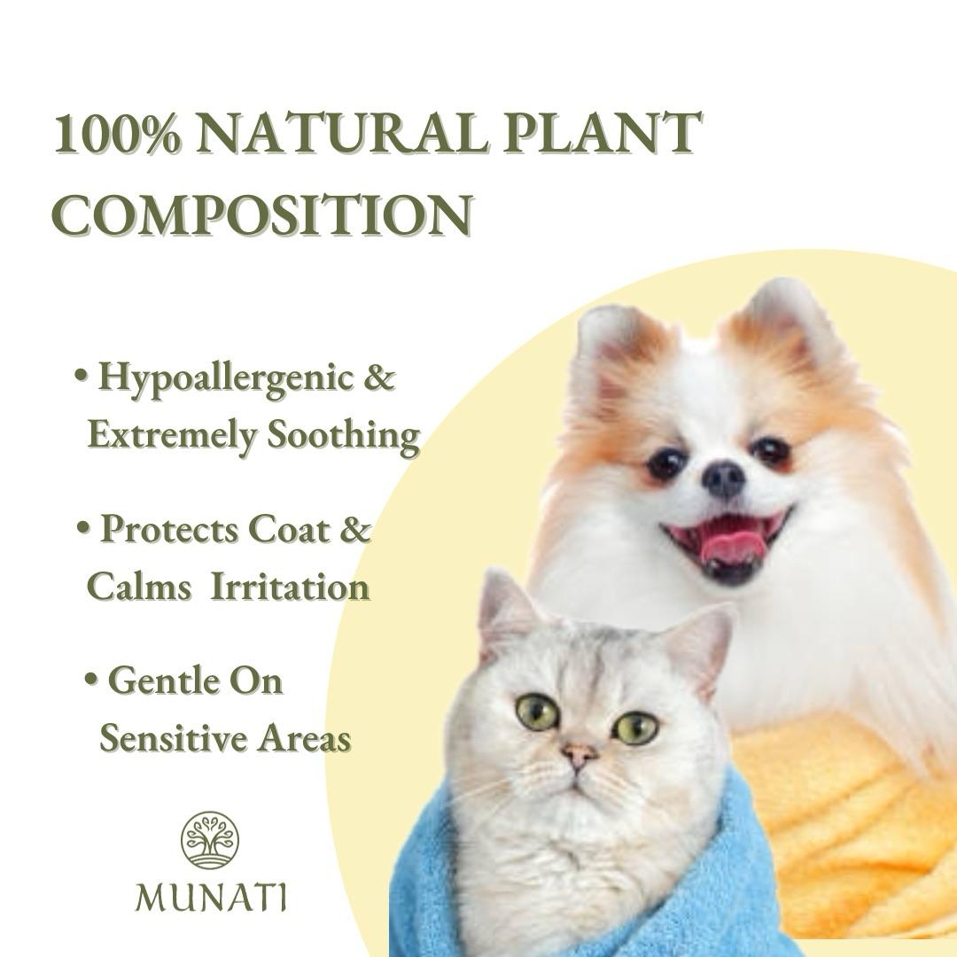 Shampoo and Conditioner 2-in-1 & Protective Coat Spray Bundle, Munati