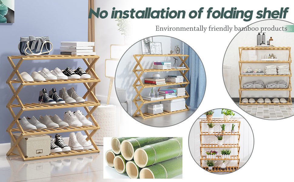 Kotilux 4-tier multifunctional shoe rack, 50cm x 22cm