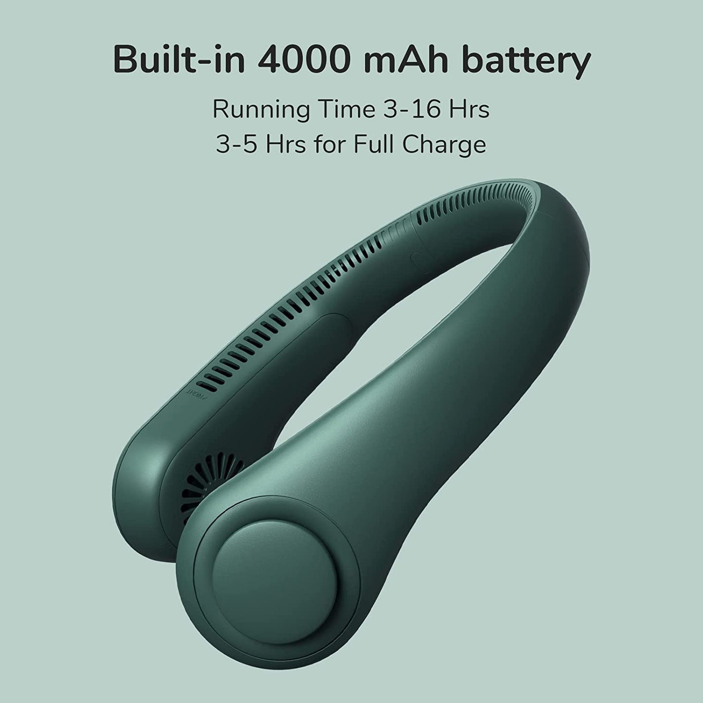 Kotilux Portable Neck Fan, 16h battery life